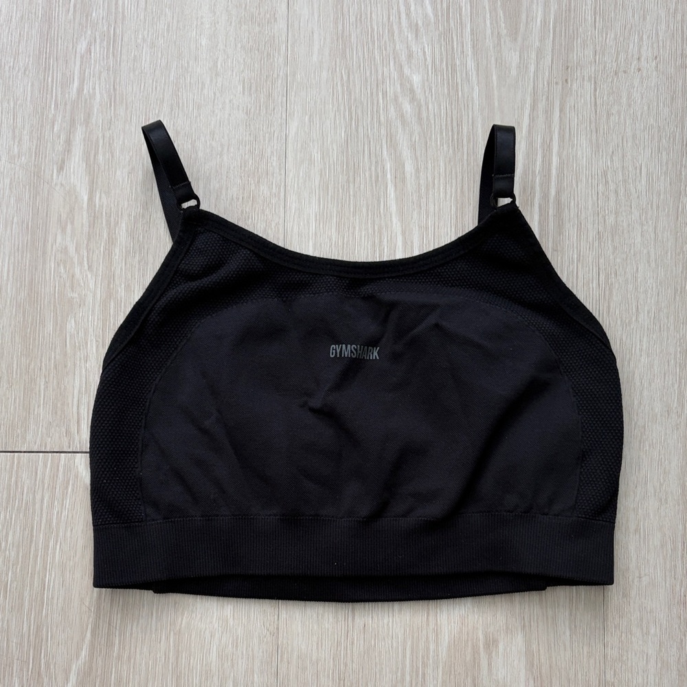 Gymshark Black Mesh Sports Bra